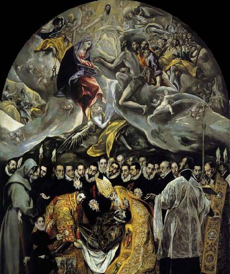 GRECO, El The Burial of the Count of Orgaz France oil painting art